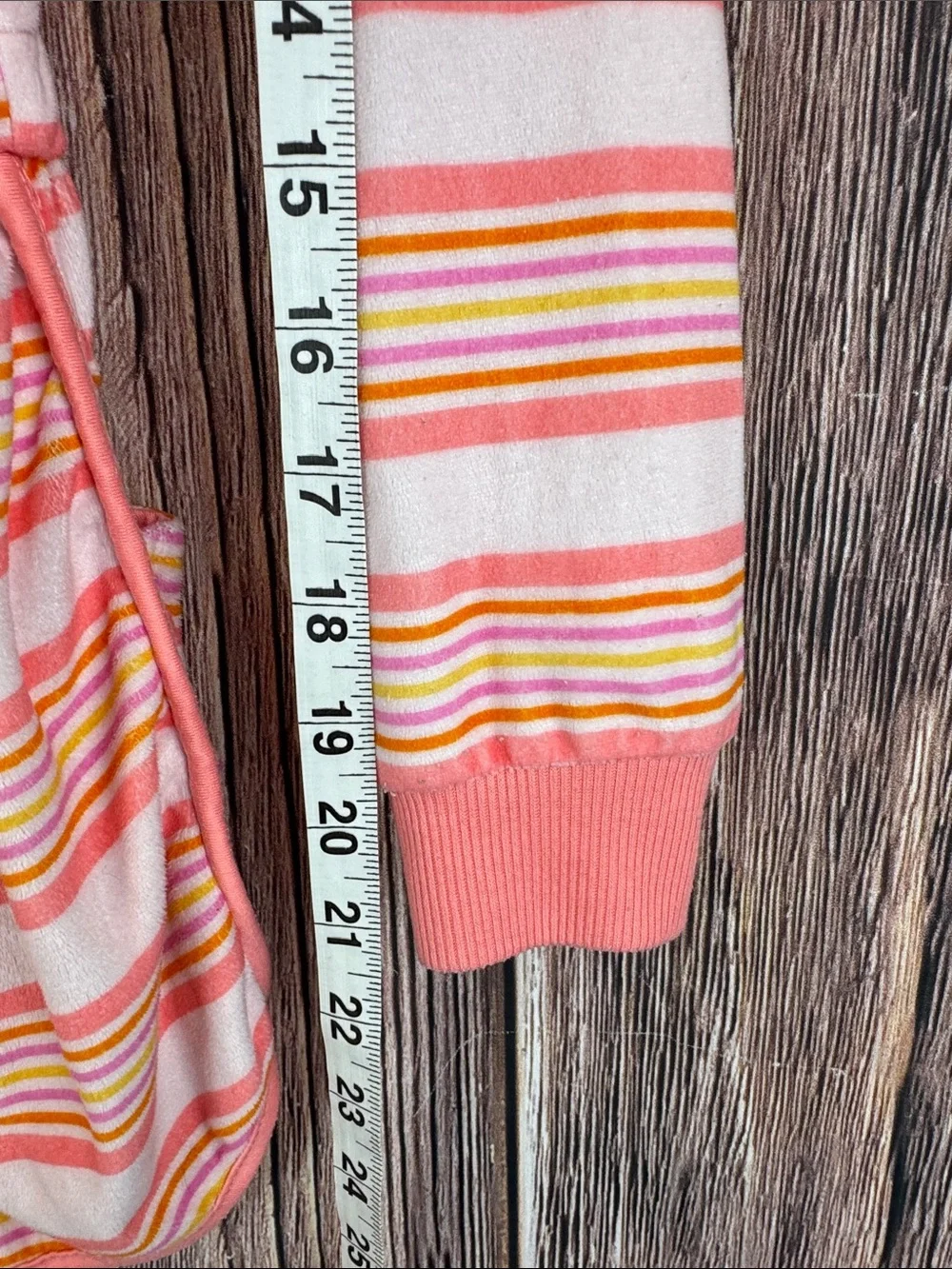 Cat & Jack Pink Striped Hooded Swim Romper with Heart Patch